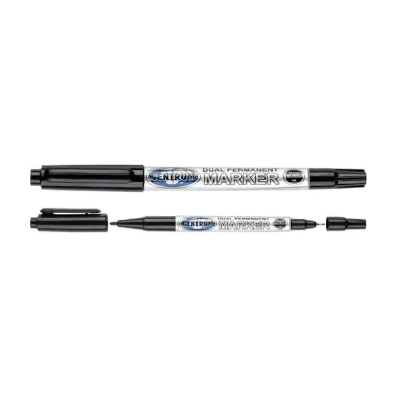 Marker negru dublu permanent