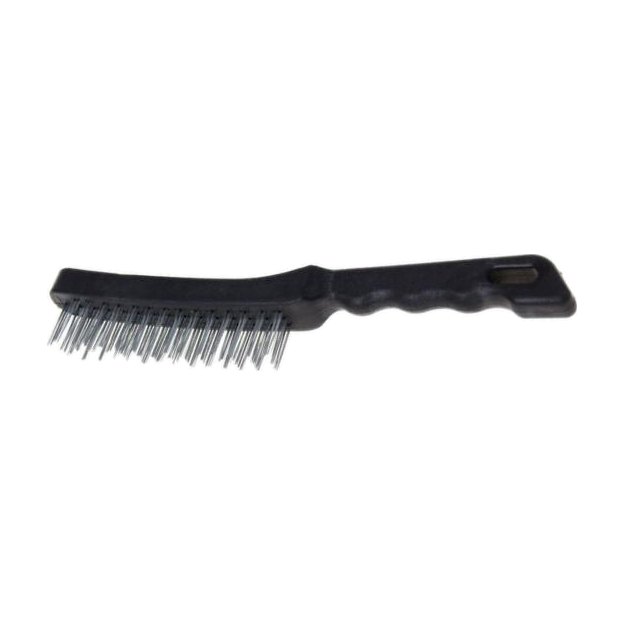 Perie de sârmă mâner plastic curba